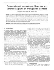 Construction of Iso-contours, Bisectors and Voronoi Diagrams on ...