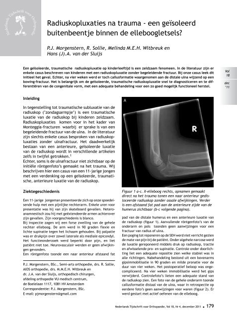 ONederlands Tijdschrift voor - Nederlands Tijdschrift voor Orthopaedie