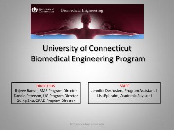 University of Connecticut Biomedical Engineering Program