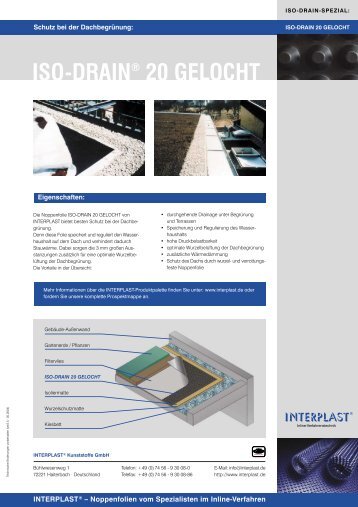 ISO-DRAIN 20 GELOCHT - INTERPLAST Kunststoffe GmbH