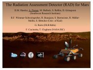 The Radiation Assessment Detector (RAD) for Mars - Wrmiss.org