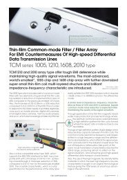 Thin-film Common-mode Filter & Filter Array For EMI ...