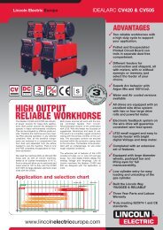 Imprimer Idealarc CV420 & CV505.QXD - Lincoln Electric