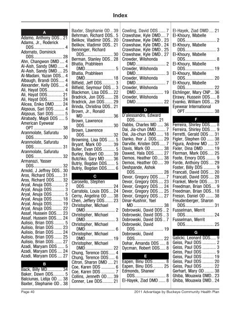 Provider Directory Insert Northeast Region - Medicare Advantage