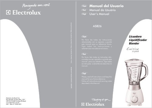 Manual del Usuario Electrolux