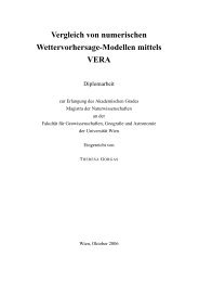 Diplomarbeit - Institut fÃ¼r Meteorologie und Geophysik - UniversitÃ¤t ...