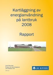 KartlÃ¤ggning av energianvÃ¤ndning pÃ¡ lantbruk 2008 Rapport - LRF