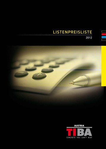 listenpreisliste - Tiba