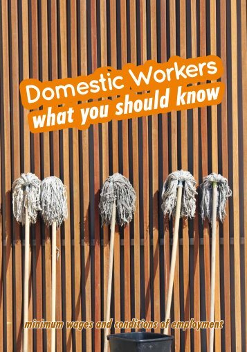 Domestic Workers, what you should know - Department of Labour