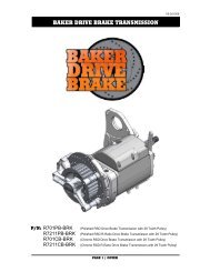BAKER Drive Brake Transmission Instructions, 2 ... - Baker Drivetrain