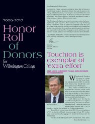 Touchton is exemplar of 'extra effort' - Wilmington College