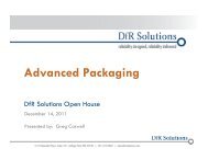 Advanced Packaging - DfR Solutions