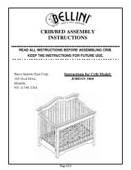 Crib Assembly Instructions Bellini