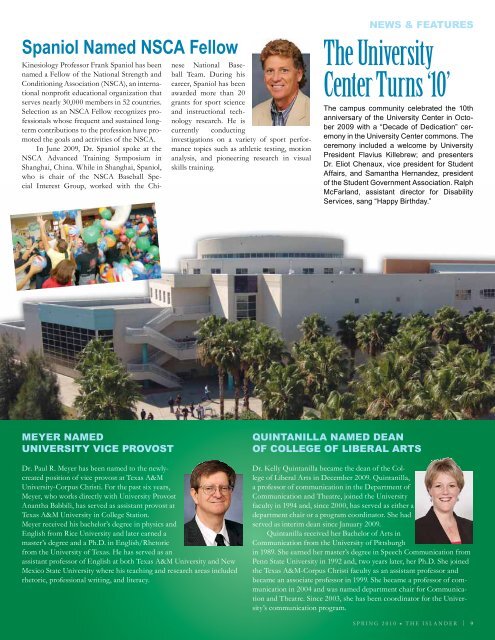 INSIDE - Islander Magazine - Texas A&M University Corpus Christi