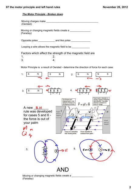 07 the motor principle and left hand rules