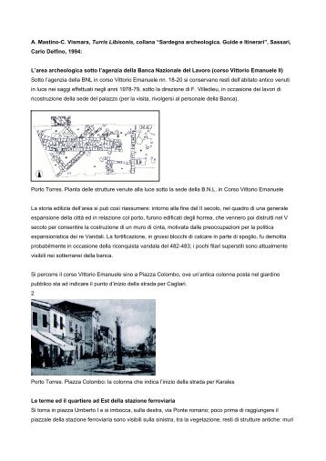 A. Mastino-C. Vismara, Turris Libisonis, collana - Sardegna Cultura