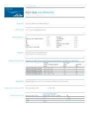 Gelo Seco uso alimentar - Linde Industrial Gases