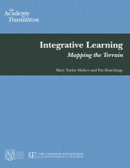 Integrative Learning: Mapping the Terrain