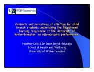 Contexts and Narratives of Attrition for Child Branch Students ... - ECE