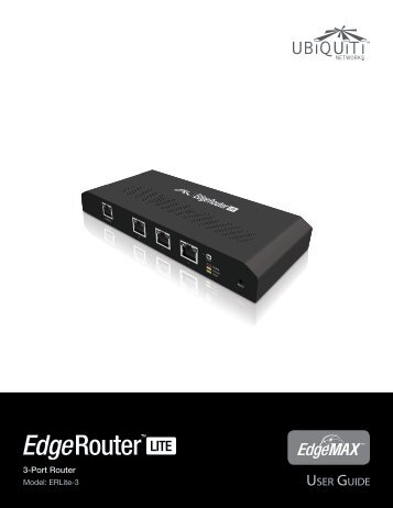 EdgeRouter Lite User Guide - Ubiquiti Networks