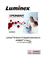 Luminex IS Version 2.3 Upgrade Instructions to xPONENT 3.1 Rev 2