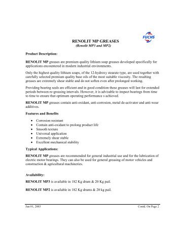 RENOLIT MP2 & MP 3 Greases.pdf