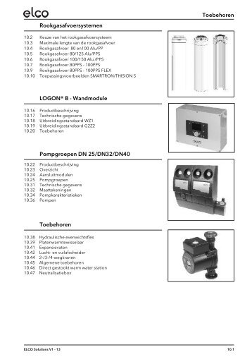 Wandmodule Pompgroepen DN 25/DN32/DN40 - ELCO Belgium