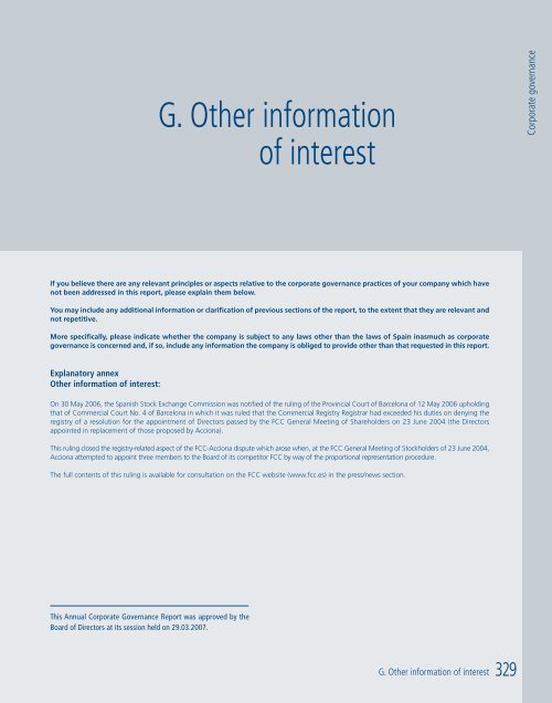 Annual Report 2006 - FCC