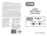 DB25 MATCHBOX Direct Box - Rolls Corporation