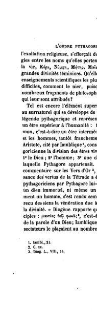 philosophie pythagoricienne - Notes du mont Royal