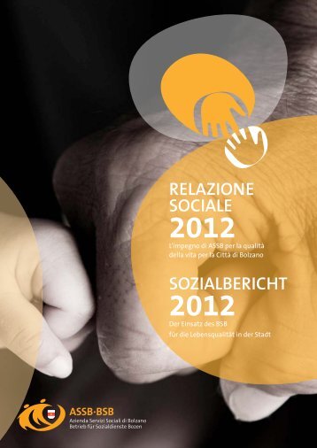 Sozialbericht 2012 - Betrieb fÃ¼r Sozialdienste Bozen