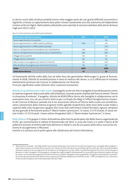 Sozialbericht 2012 - Betrieb fÃ¼r Sozialdienste Bozen