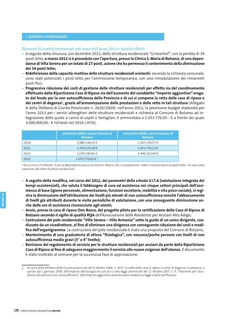 Sozialbericht 2012 - Betrieb fÃ¼r Sozialdienste Bozen