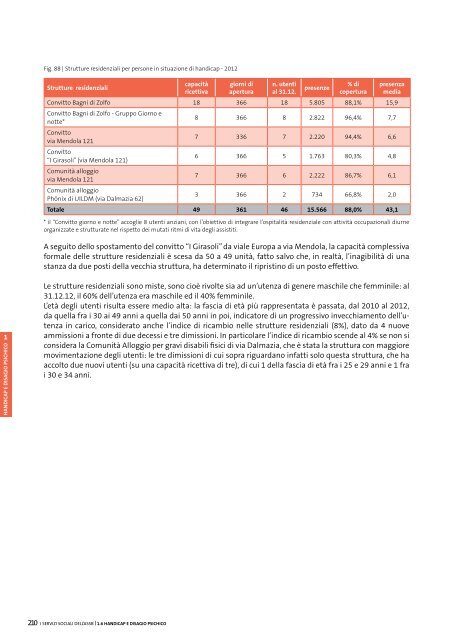 Sozialbericht 2012 - Betrieb fÃ¼r Sozialdienste Bozen