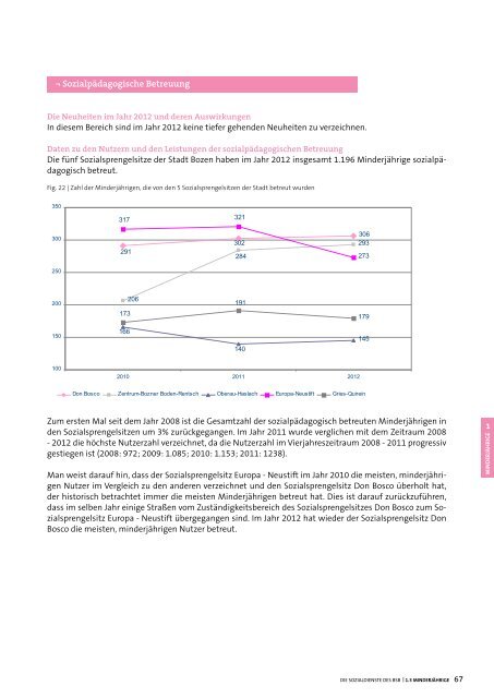 Sozialbericht 2012 - Betrieb fÃ¼r Sozialdienste Bozen