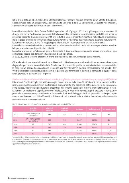 Sozialbericht 2012 - Betrieb fÃ¼r Sozialdienste Bozen