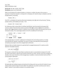 Buffers/titrations worksheet