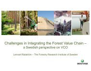 Challenges in Integrating the Forest Value Chain â - VCO