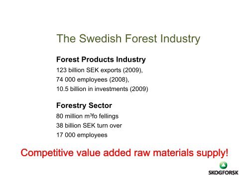 Challenges in Integrating the Forest Value Chain â - VCO