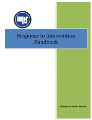 RtI Handbook (.pdf) - Milwaukee Public Schools