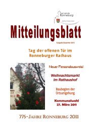 Tag der offenen Tür im Ronneburger Rathaus - Gemeinde Ronneburg