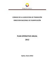 PLAN OPERATIVO ANUAL 2012 - Consejo de la Judicatura