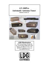 LDG AT-100Pro Automatic Antenna Tuner - Thiecom