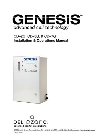 Genesis CD-2G/5G/7G - DEL Ozone