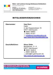 Obermeister: Uwe Dorn