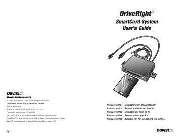 SmartCard Manual - CarChip DriveRight Online