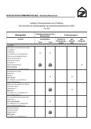 Liste der Meisterschulen - Holzbau Deutschland