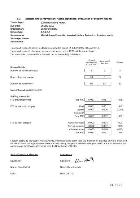 Mental health commission report July 2010 - June 2011 [.pdf]