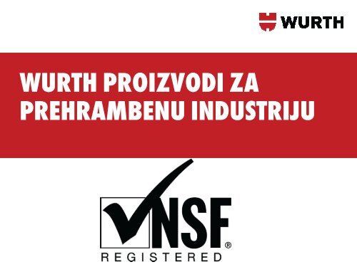 WURTH PROIZVODI ZA PREHRAMBENU INDUSTRIJU