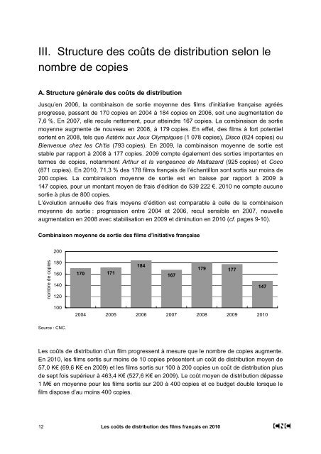 Les coÃ»ts de distribution des films franÃ§ais en 2010 - L'ARP